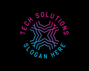 Tech Waves Company logo design