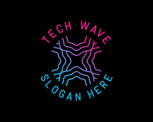 Tech Waves Company logo design