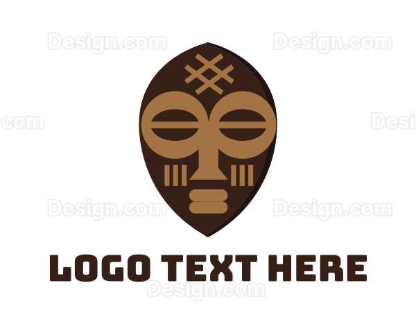 Tribal Art Mask Logo