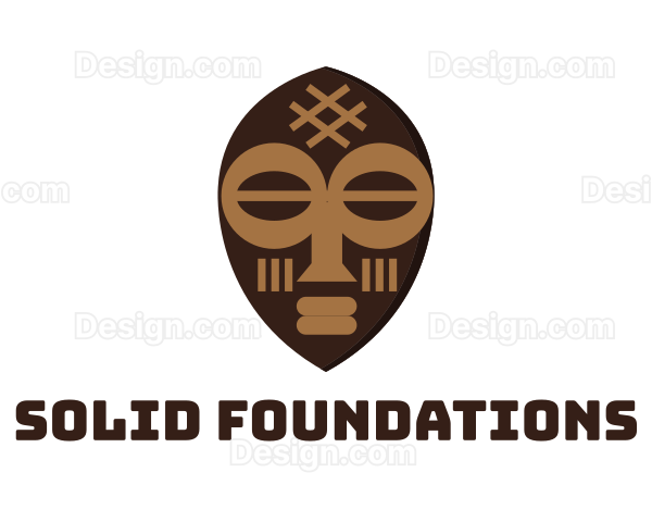 Tribal Art Mask Logo