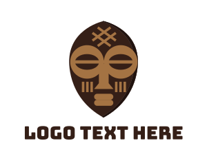 Tribal Art Mask Logo