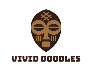 Tribal Art Mask logo design