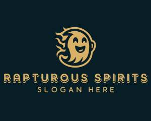 Smiling Ghost Spirit logo design