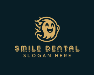 Smiling Ghost Spirit logo design