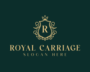 Royal Crown Wreath logo design