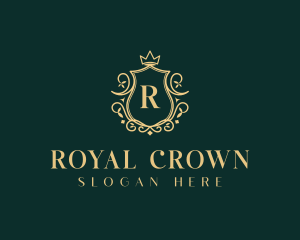 Royal Crown Wreath logo design