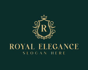 Royal Crown Wreath logo design