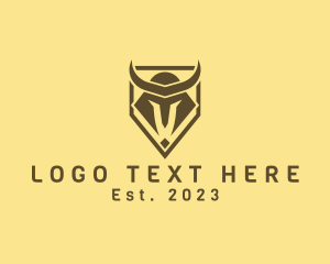 Shield - Viking Helmet Crest logo design