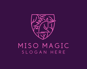 Magical Unicorn Myth logo design