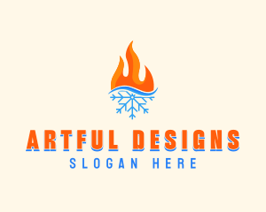 Fire Snow Thermal  logo design