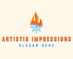 Fire Snow Thermal  logo design