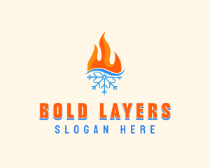 Fire Snow Thermal  logo design