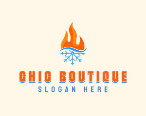 Fire Snow Thermal  logo design