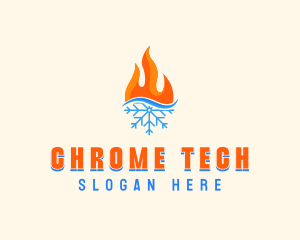 Fire Snow Thermal  logo design