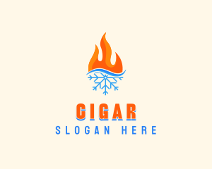 Fire Snow Thermal  logo design