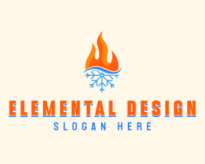 Fire Snow Thermal  logo design