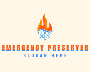 Fire Snow Thermal  logo design