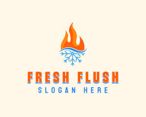 Fire Snow Thermal  logo design