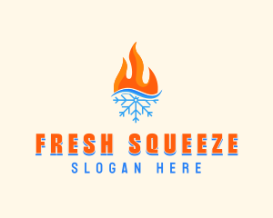 Fire Snow Thermal  logo design