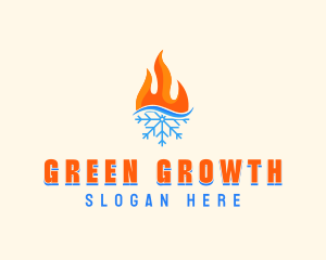 Fire Snow Thermal  logo design