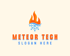 Fire Snow Thermal  logo design