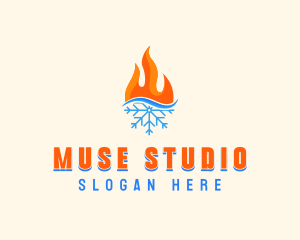 Fire Snow Thermal  logo design