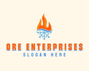 Fire Snow Thermal  logo design