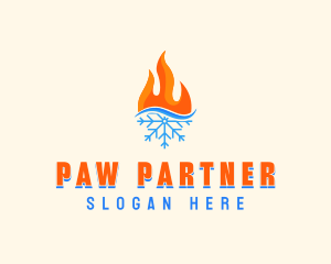 Fire Snow Thermal  logo design