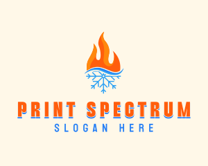 Fire Snow Thermal  logo design