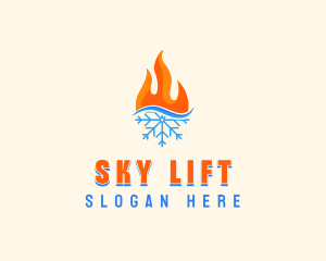 Fire Snow Thermal  logo design