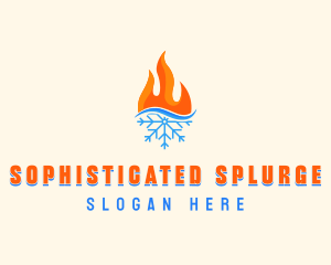 Fire Snow Thermal  logo design