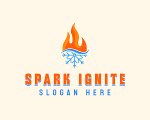 Fire Snow Thermal  logo design