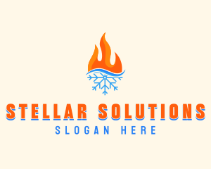 Fire Snow Thermal  logo design