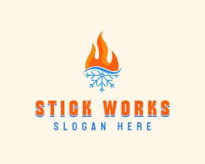 Fire Snow Thermal  logo design