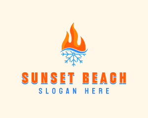 Fire Snow Thermal  logo design