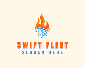 Fire Snow Thermal  logo design