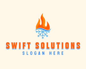 Fire Snow Thermal  logo design