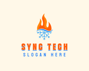 Fire Snow Thermal  logo design