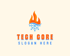 Fire Snow Thermal  logo design