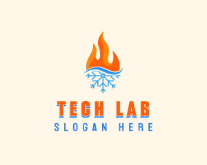 Fire Snow Thermal  logo design