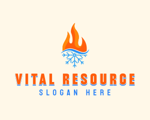 Fire Snow Thermal  logo design