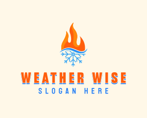 Fire Snow Thermal  logo design