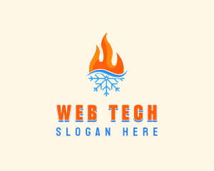 Fire Snow Thermal  logo design