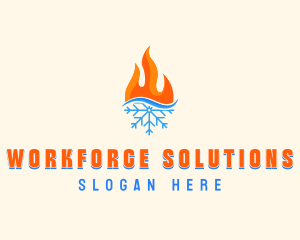 Fire Snow Thermal  logo design