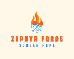 Fire Snow Thermal  logo design