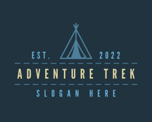 Tent Adventure Camp logo design