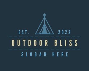 Tent Adventure Camp logo design