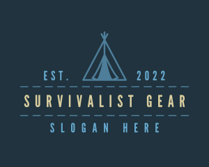 Tent Adventure Camp logo design