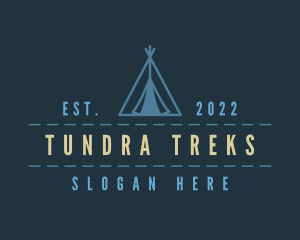 Tent Adventure Camp logo design