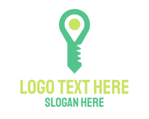 Key - Green Key Locations logo design